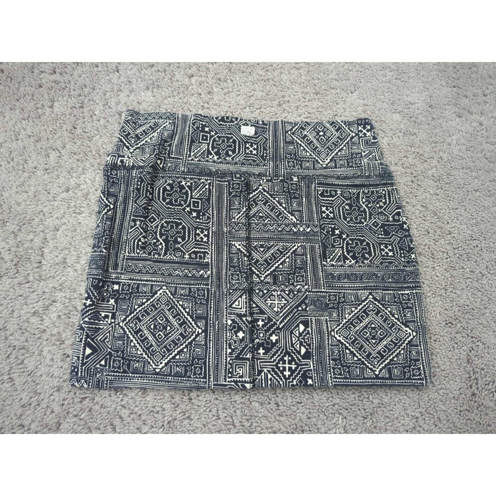Billabong Bodycon Skirt Womens M Black Geometric Tribal Mini Boho Surf